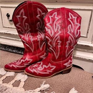 Red Western Cowboy Boots